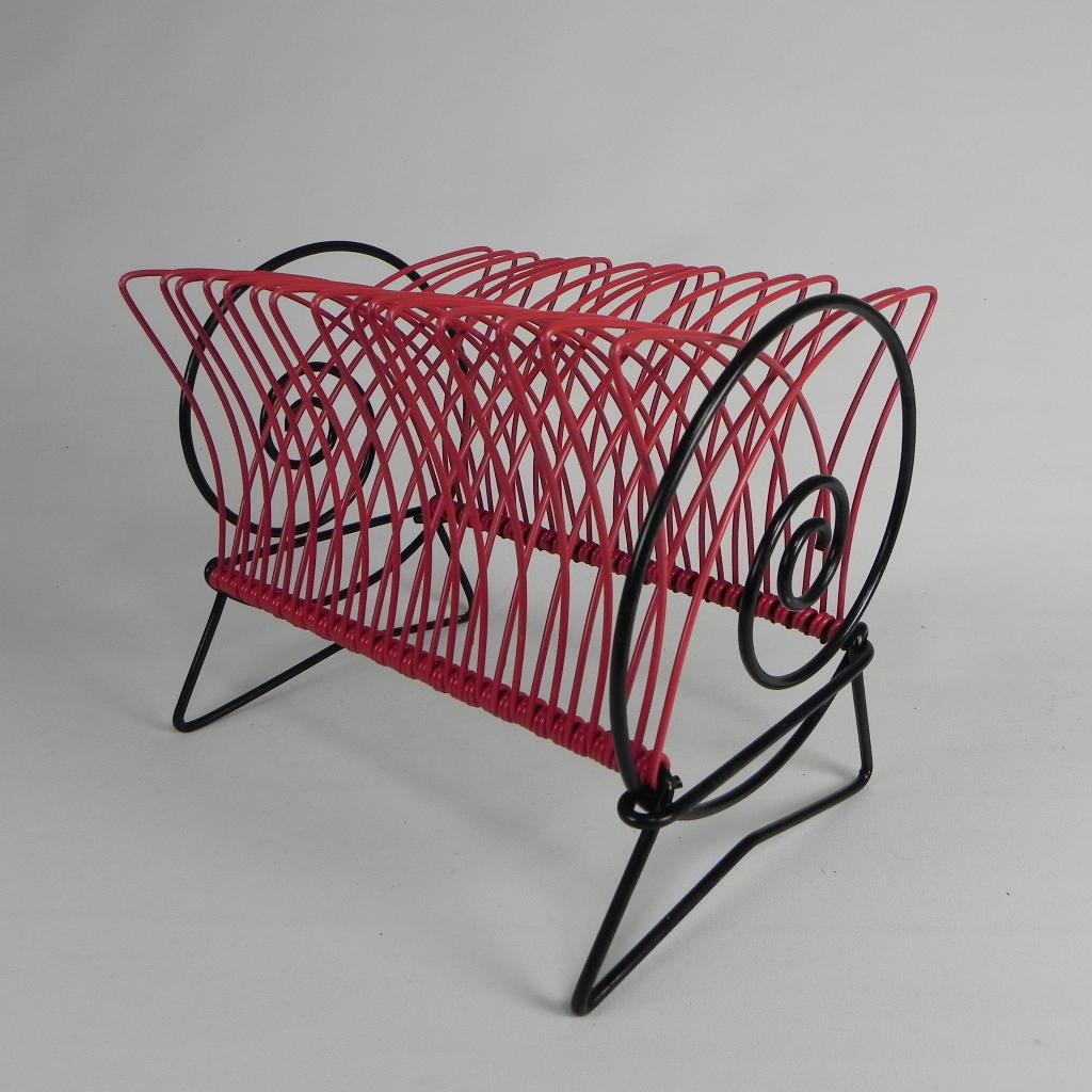Platenrek voor singles of elpees, jaren 50, -, -, Ophalen of Verzenden, -