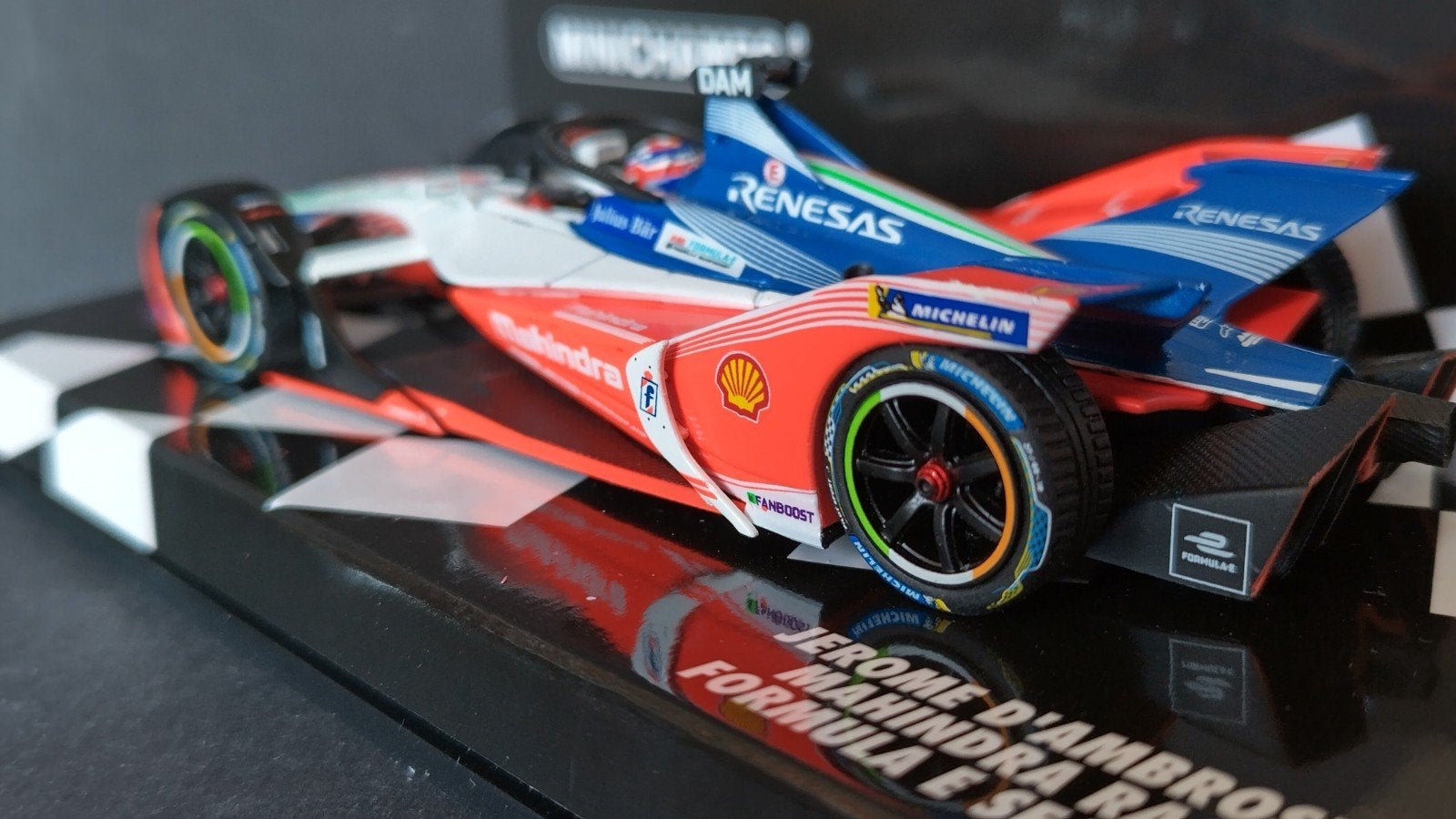 Mahindra Racing Ambrosio Formule E 1:43 minichamps Pol, Auto, Verzenden, ., Nieuw