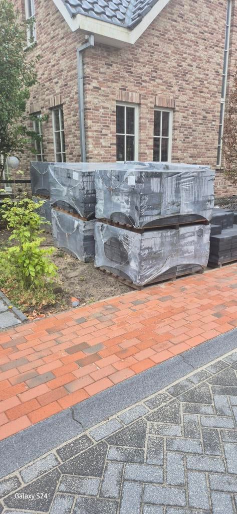 Nieuwe vlaksteen 20x30 - 12m2 per pak  totaal 72m2 beschikba, Ophalen, 60 cm of meer, Nieuw, 10 m² of meer