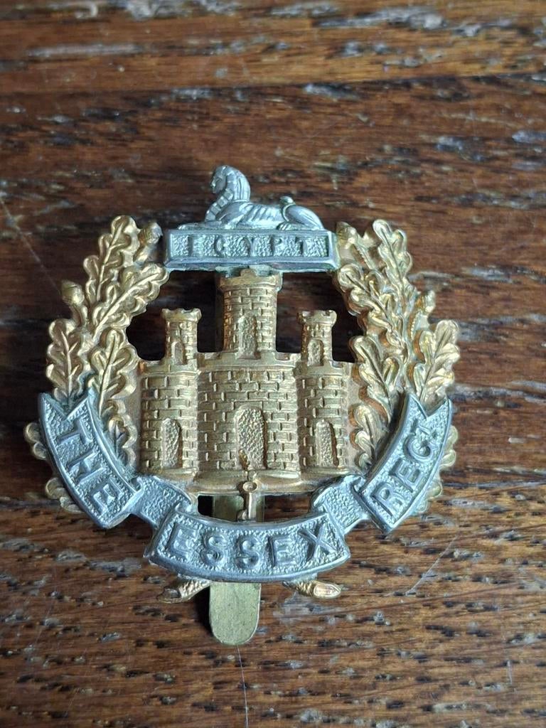 Petembleem Essex Regiment, Ophalen of Verzenden, Landmacht, Engeland, Embleem of Badge