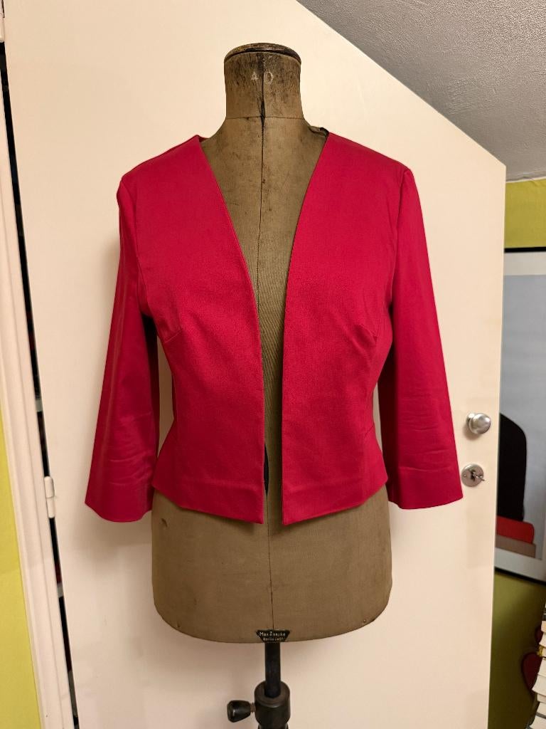 Vera Mont donker roze bolero jasje Maat 44 ZGAN!, Verzenden, Maat 42/44 (L), Zo goed als nieuw, Jasje