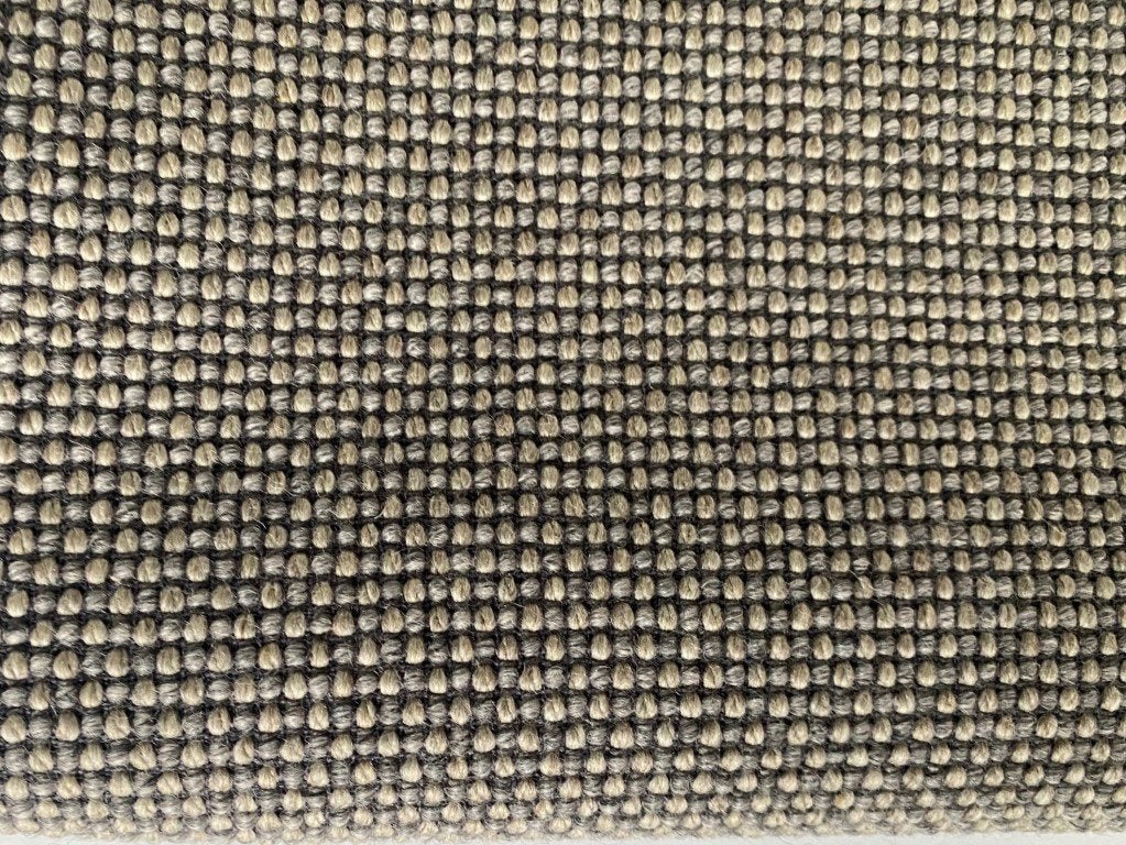 De Ploeg Atlas 09; beige op llagrijs; 2x restant meubelstof, Wol, 120 cm of meer, Beige, Nieuw