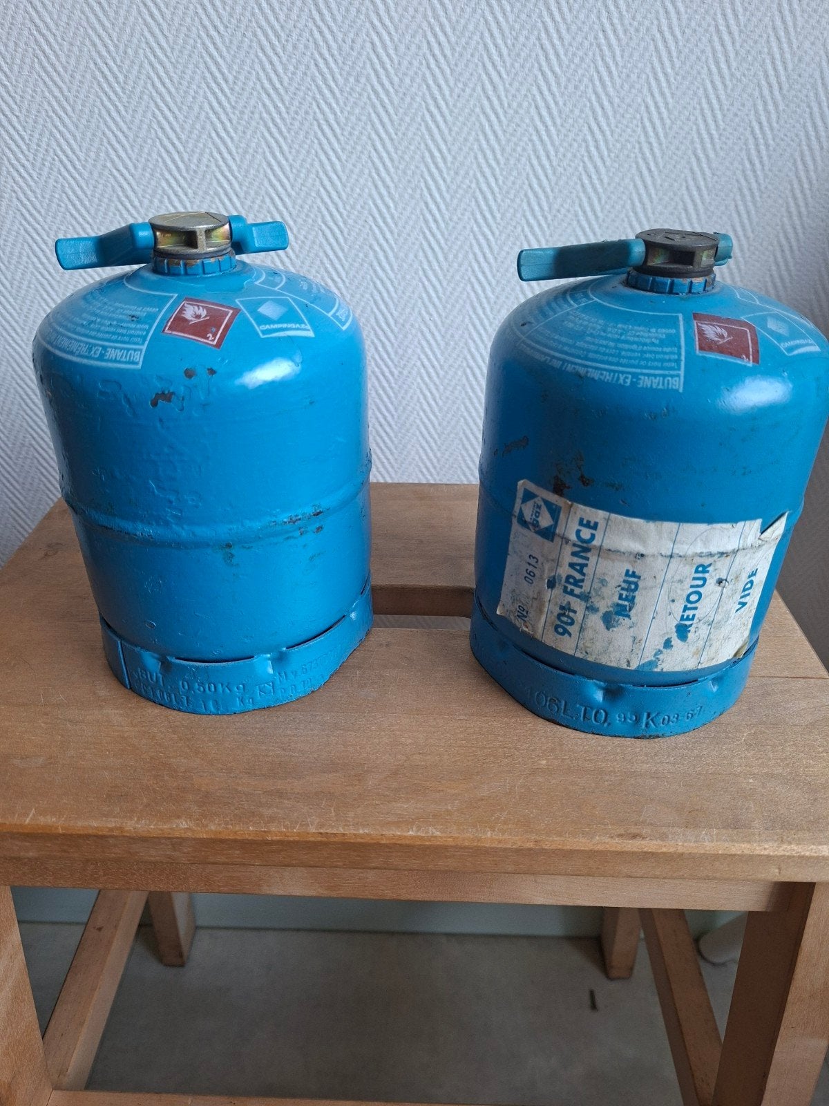 Te koop 2x campinggaz fles 901, Ophalen, Gebruikt