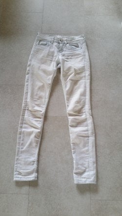 Heel licht blauwe broek H&M maat 34, H&M, W27 (confectie 34) of kleiner, Gedragen, Verzenden