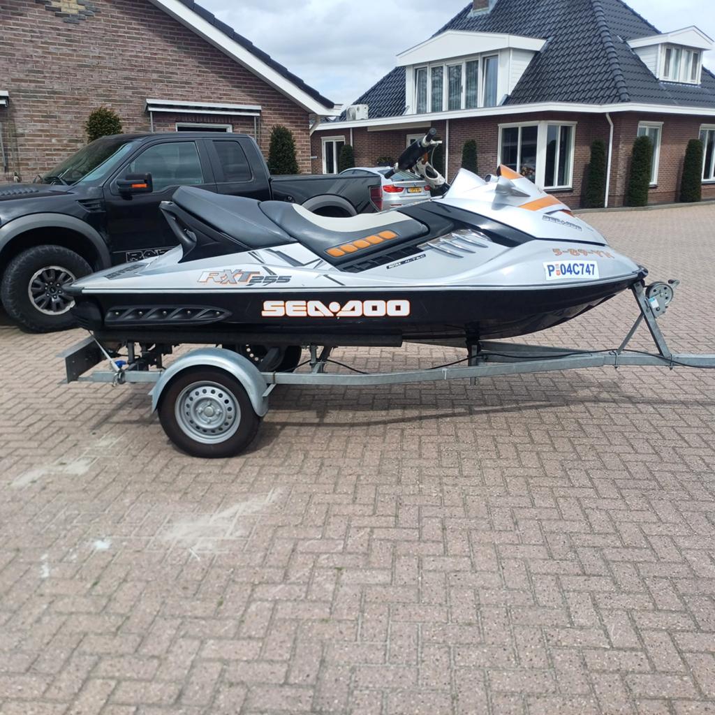 Sea-Doo RXT 255  waterscooter met trailer, Ophalen, Zo goed als nieuw, Benzine, 200 pk of meer