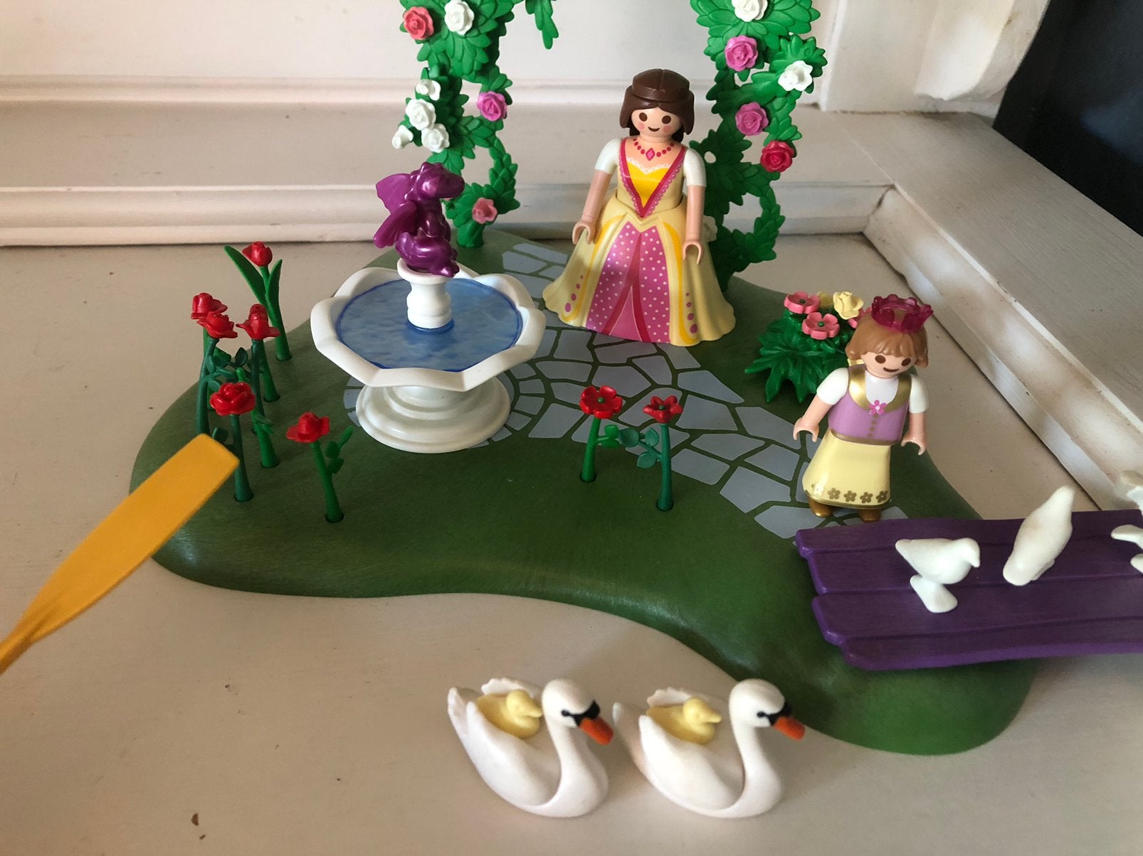 Playmobil koninklijke tuin met boot, Ophalen of Verzenden, Gebruikt