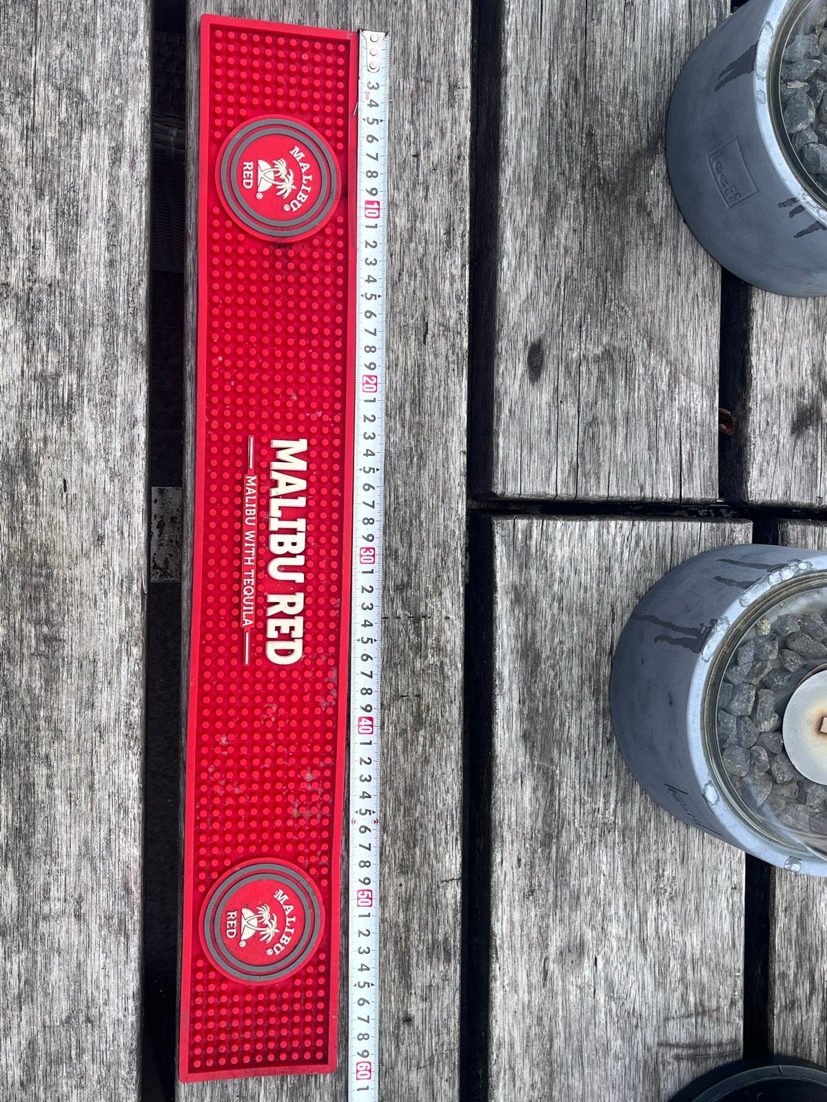 Malibu Red Bar Mat - Nieuwstaat rub er, Ophalen of Verzenden