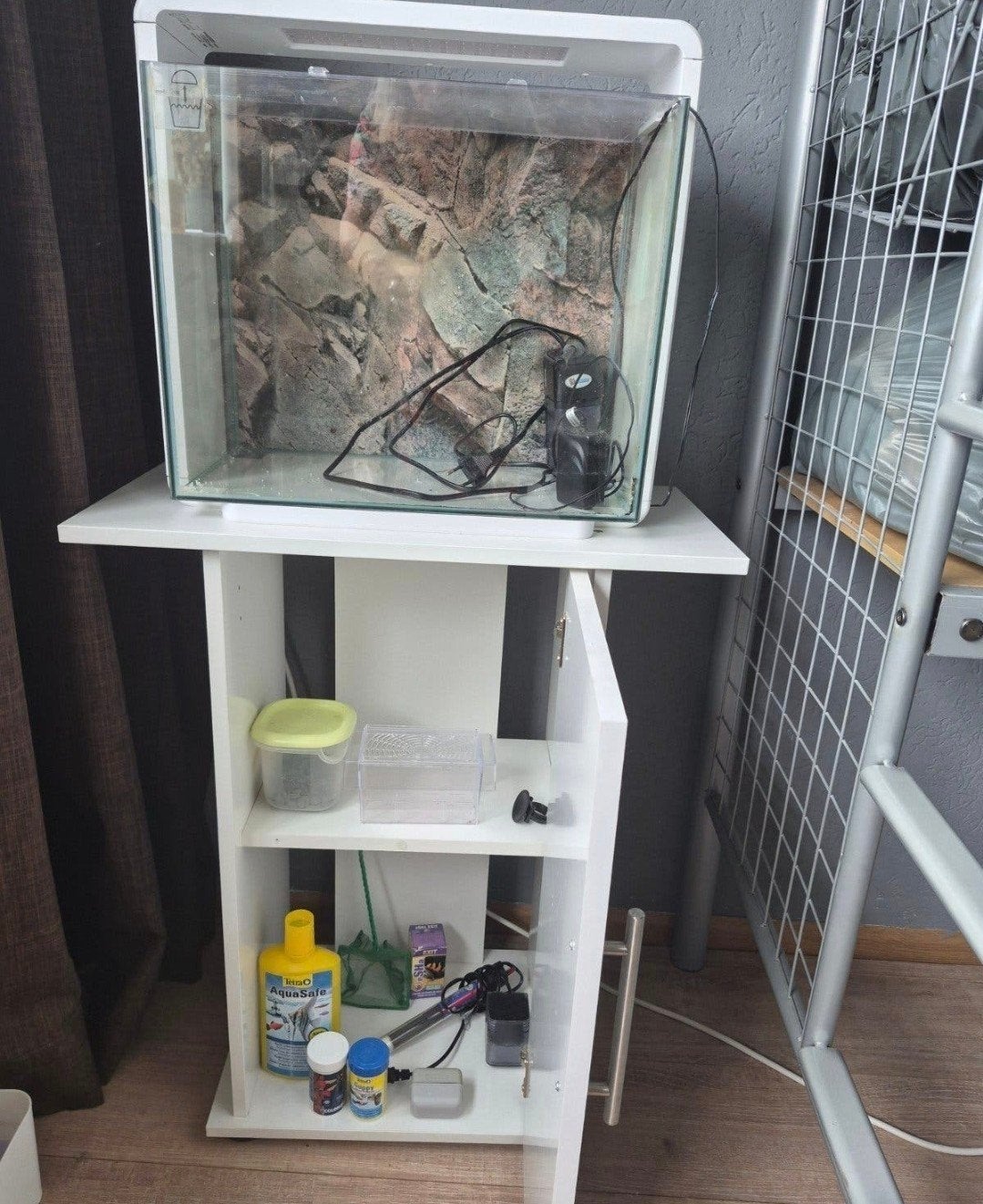 Aquarium met standaard, Dieren en Toebehoren, Gebruikt, Leeg aquarium, Superfish, Ophalen