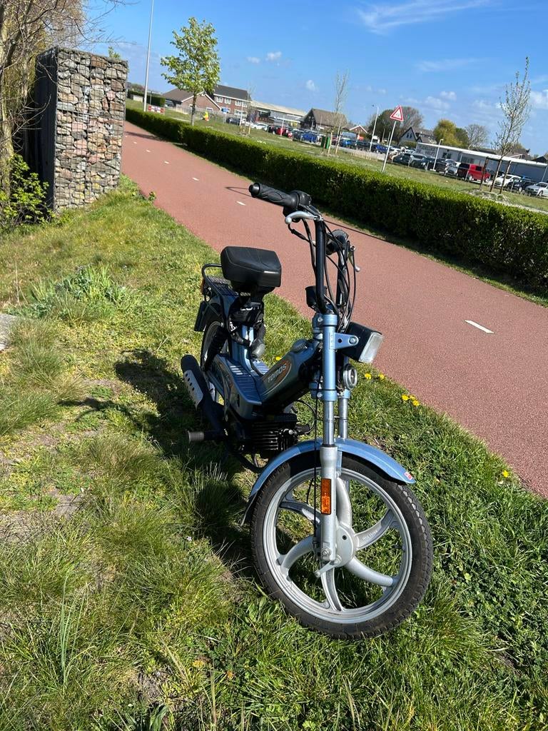 Tomos A35 blauw kenteken 25km/h, Fietsen en Brommers, Brommers | Tomos, Ophalen, Zo goed als nieuw, Maximaal 25 km/u, 50 cc