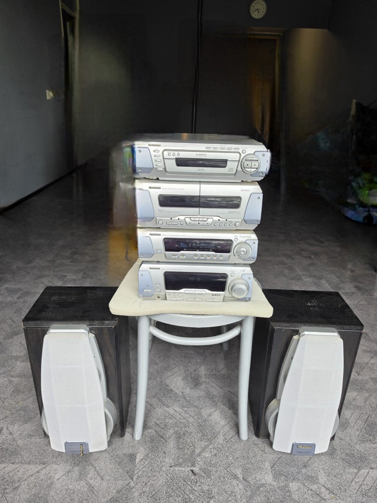 Technics Stereo Set met Speakers - Werkt Perfect, Overige merken, Cassettedeck, Zo goed als nieuw, Losse componenten