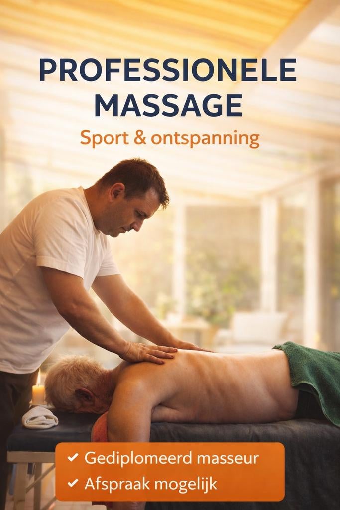 Gediplomeerd Sportmasseur – Sportmassage & Ontspanningsmassa, Diensten en Vakmensen, Welzijn | Masseurs en Massagesalons, Ontspanningsmassage