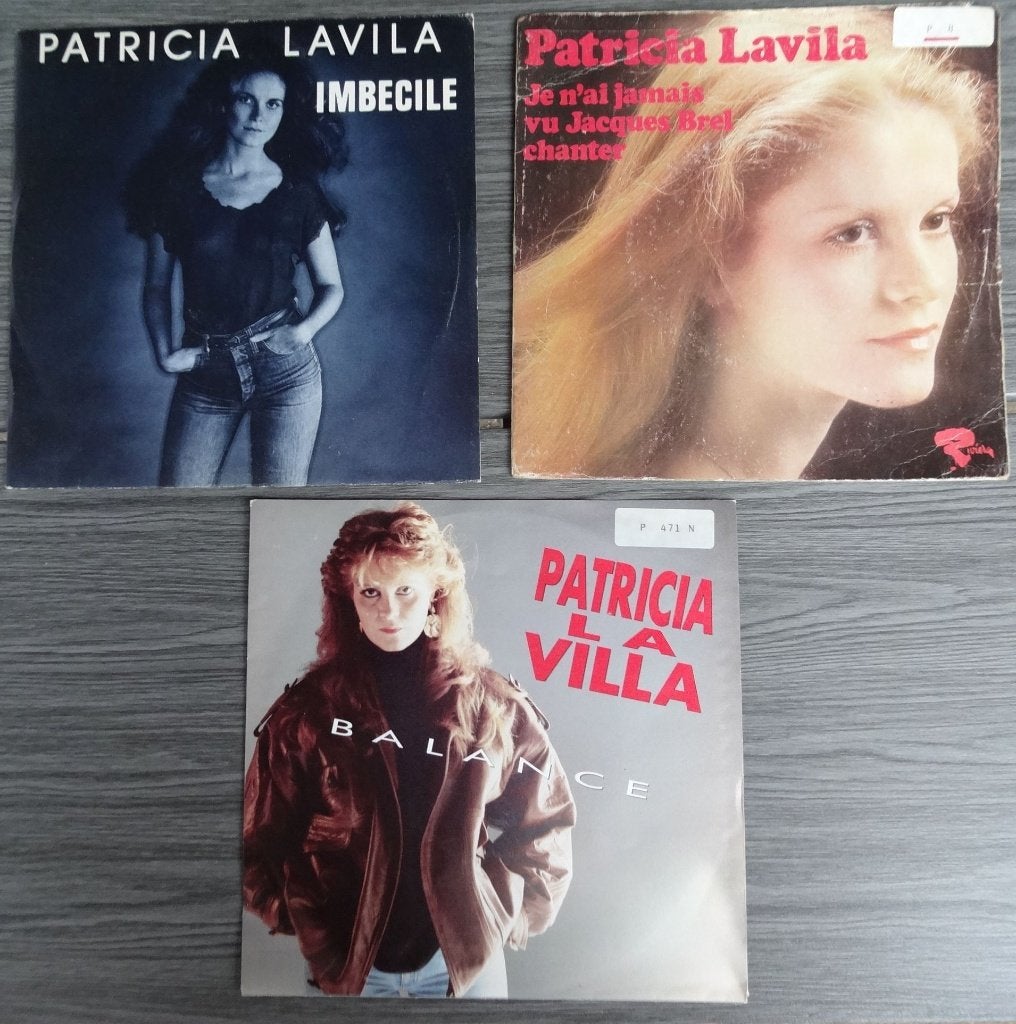 3x Singletjes 45 toeren van   PATRICIA LAVILA, Gebruikt, 7 inch, Ophalen of Verzenden, Pop