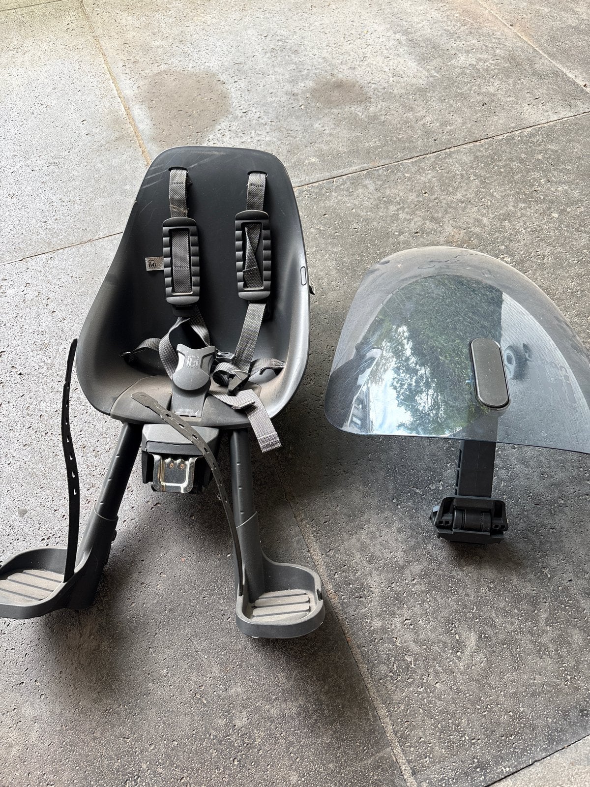 Iki fietsstoeltje met windscherm - Voorzitje, Voorzitje, Ophalen of Verzenden, 0 t/m 13 kg, Gebruikt