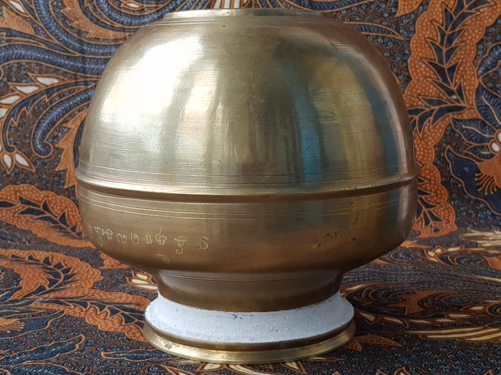 Mooie zware antieke Hindu Ghada waterpot uit India 19,8 cm., Ophalen of Verzenden, Koper