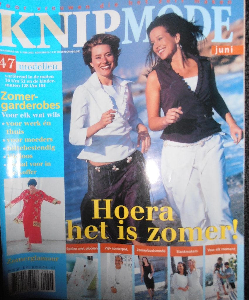 Knipmode juni 2003 zomerbasismode, pak voor man, Hobby en Vrije tijd, Overige typen, Vrouw, Ophalen of Verzenden, Zo goed als nieuw