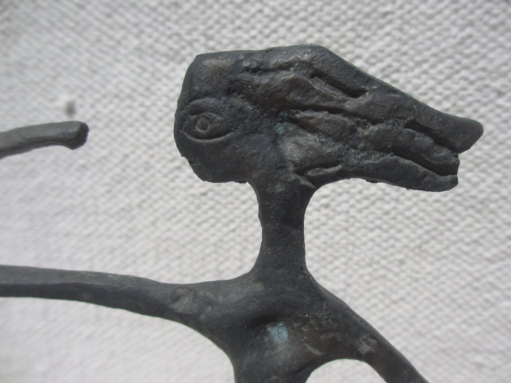 Twee Vintage Griekse beeldjes brons, Ophalen of Verzenden, Gebruikt, Dier