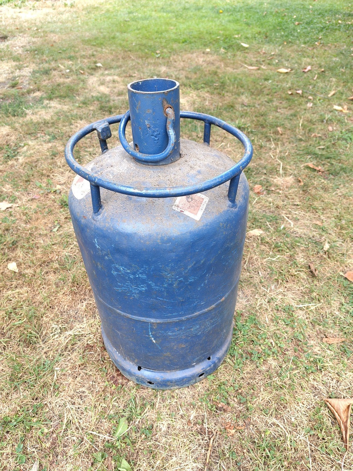 butaan gasfles, Ophalen