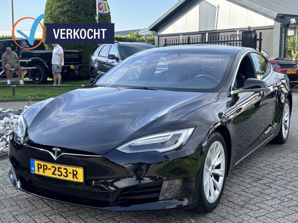Tesla Model S 75 Business Economy 2017 Zwart Incl BTW Faceli, Auto's, 0 cilinders, Gebruikt, Zwart, Verwarmde buitenspiegels