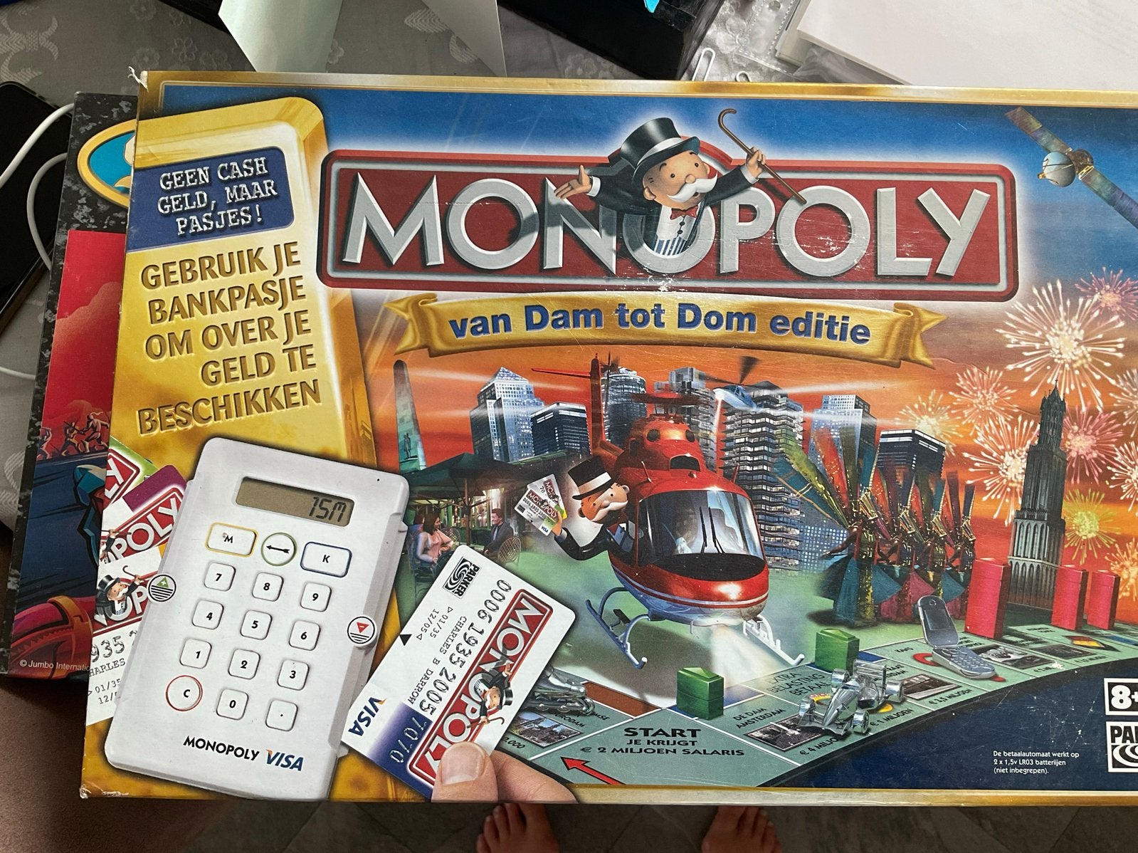 Monopoly Van Dam tot Dom editie - Compleet gezelschapsspel, Drie of vier spelers, Ophalen of Verzenden, Zo goed als nieuw