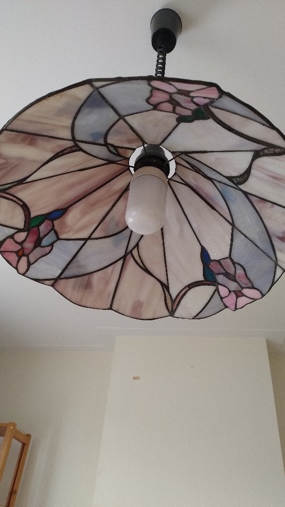 Hanglamp Tiffany, Huis en Inrichting, Lampen | Hanglampen, Ophalen, Tiffany, Minder dan 50 cm, Glas