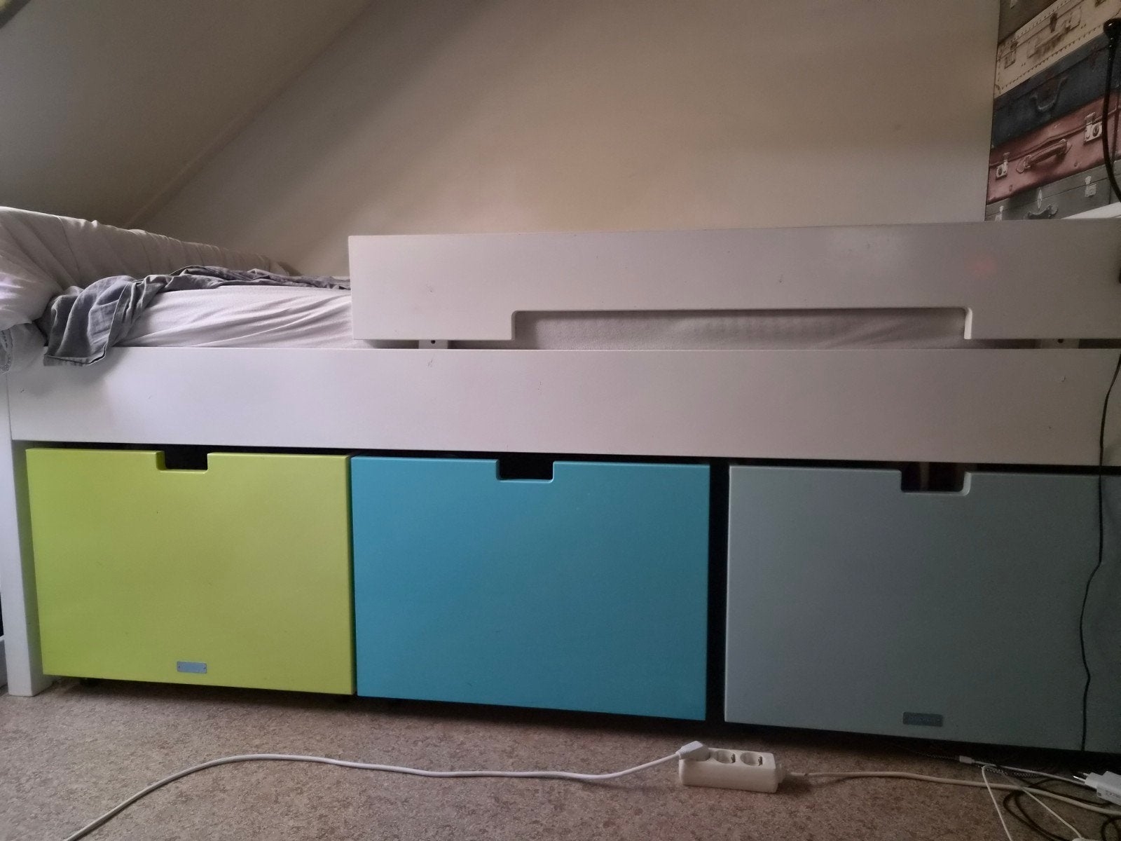 Bopita Compactbed Basic Wood 90x200 complete set!, Ophalen, 50 tot 100 cm, Zo goed als nieuw, Minder dan 100 cm
