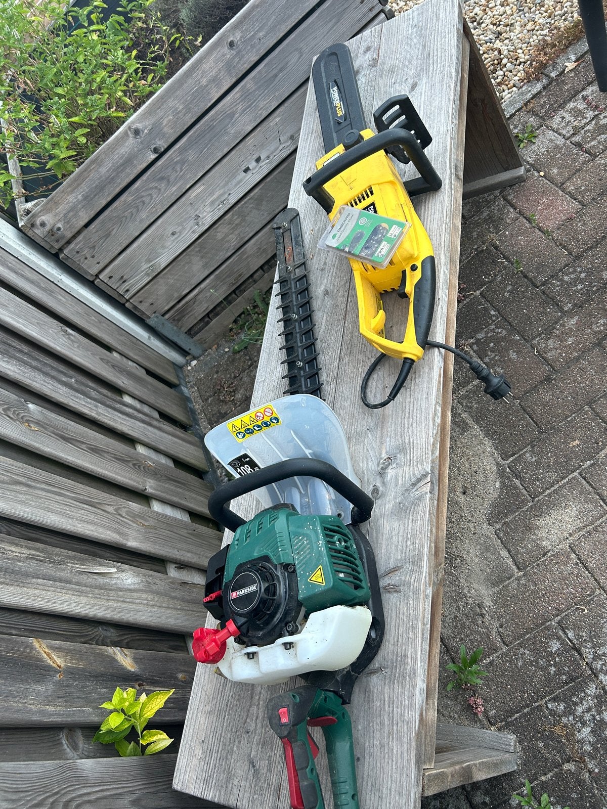 Complete Tuinmachineset: Kettingzaag & Heggenschaar, Ophalen