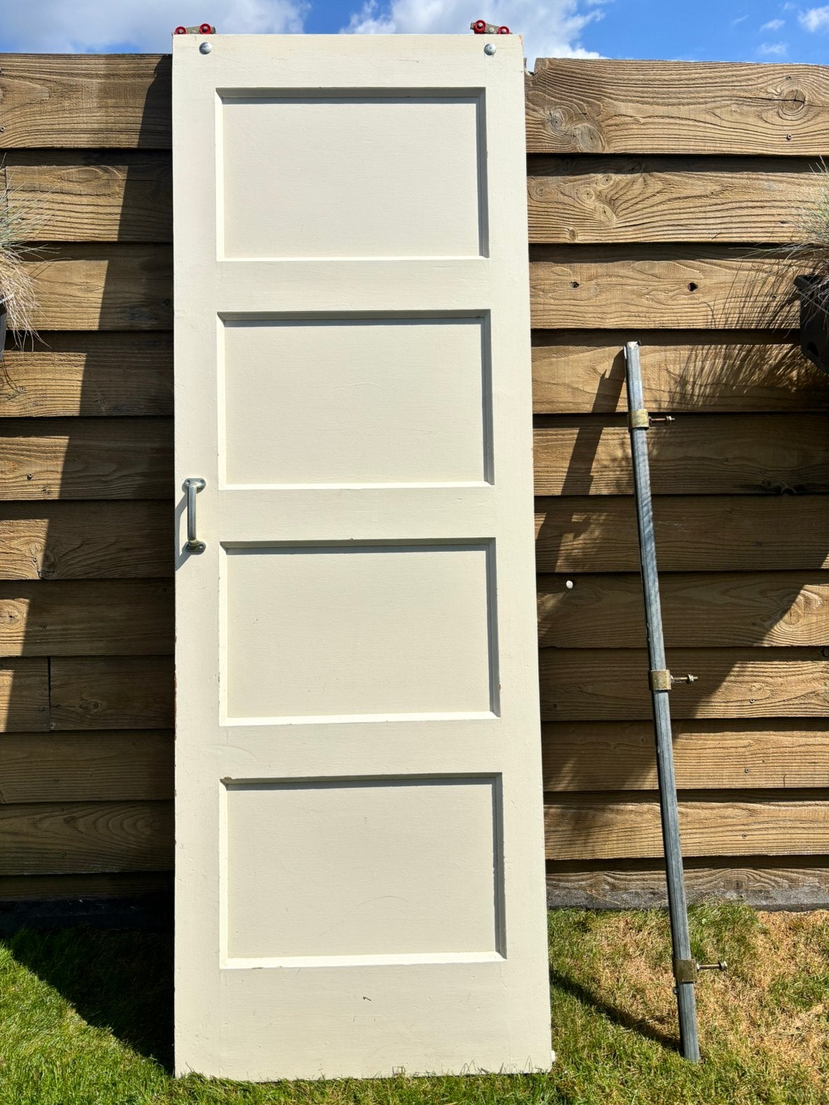 Mooie nette schuif/roldeur, Ophalen, Minder dan 80 cm, Binnendeur, Zo goed als nieuw