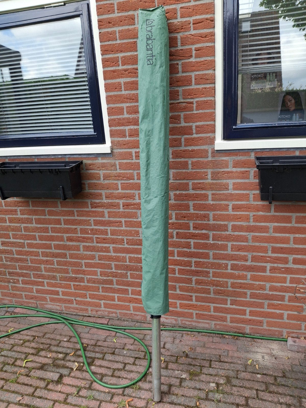 IZGS Brabantia Droogmolen Lift-O-Matic 50 mtr drooglengte., Tuin en Terras, Droogmolens en Wasrekken, Ophalen, Gebruikt, Droogmolen