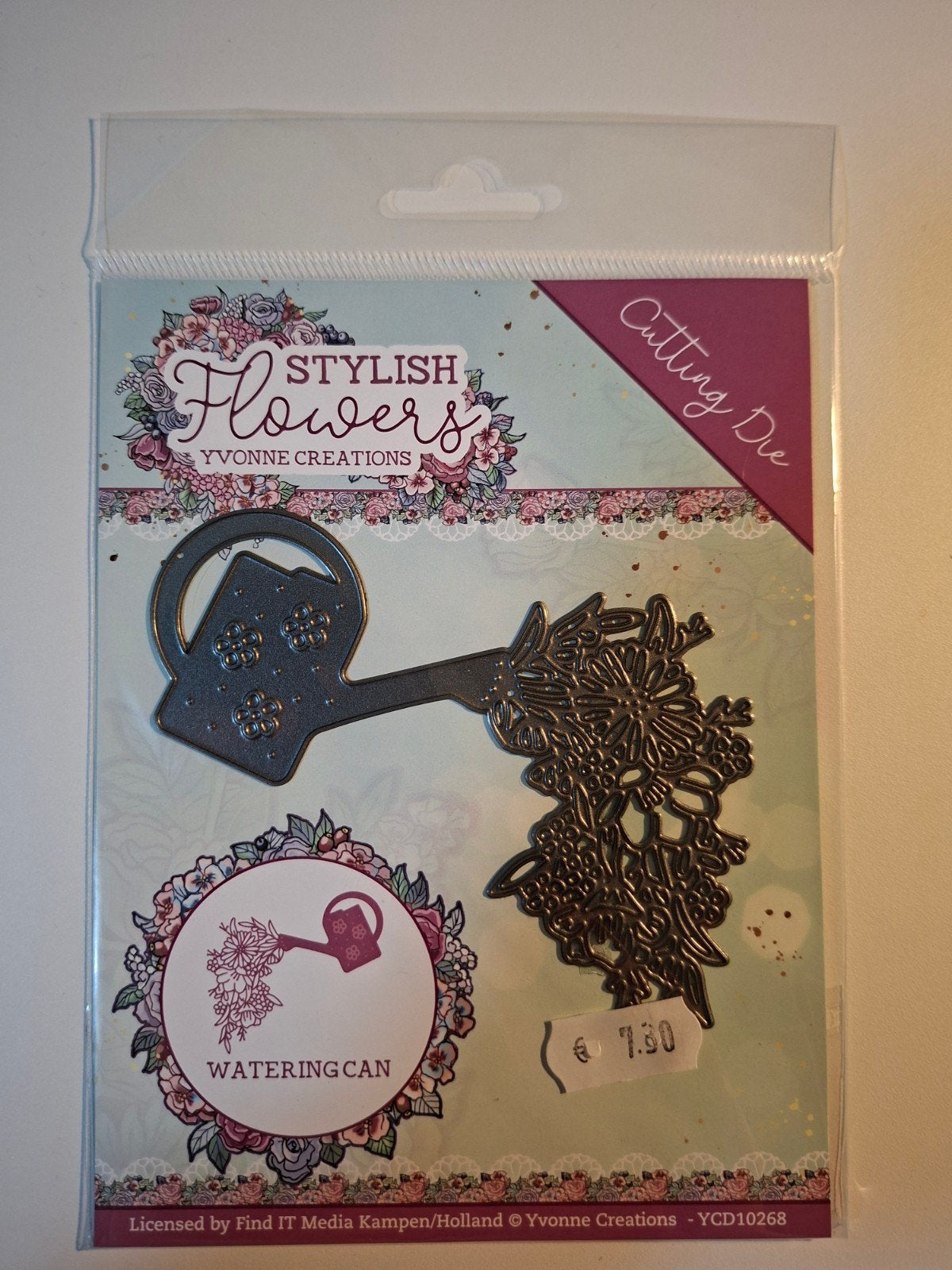 Nieuwe Yvonne Creations Cutting Die - Stylish Flowers Gieter, Ophalen of Verzenden, Nieuw, Overige typen