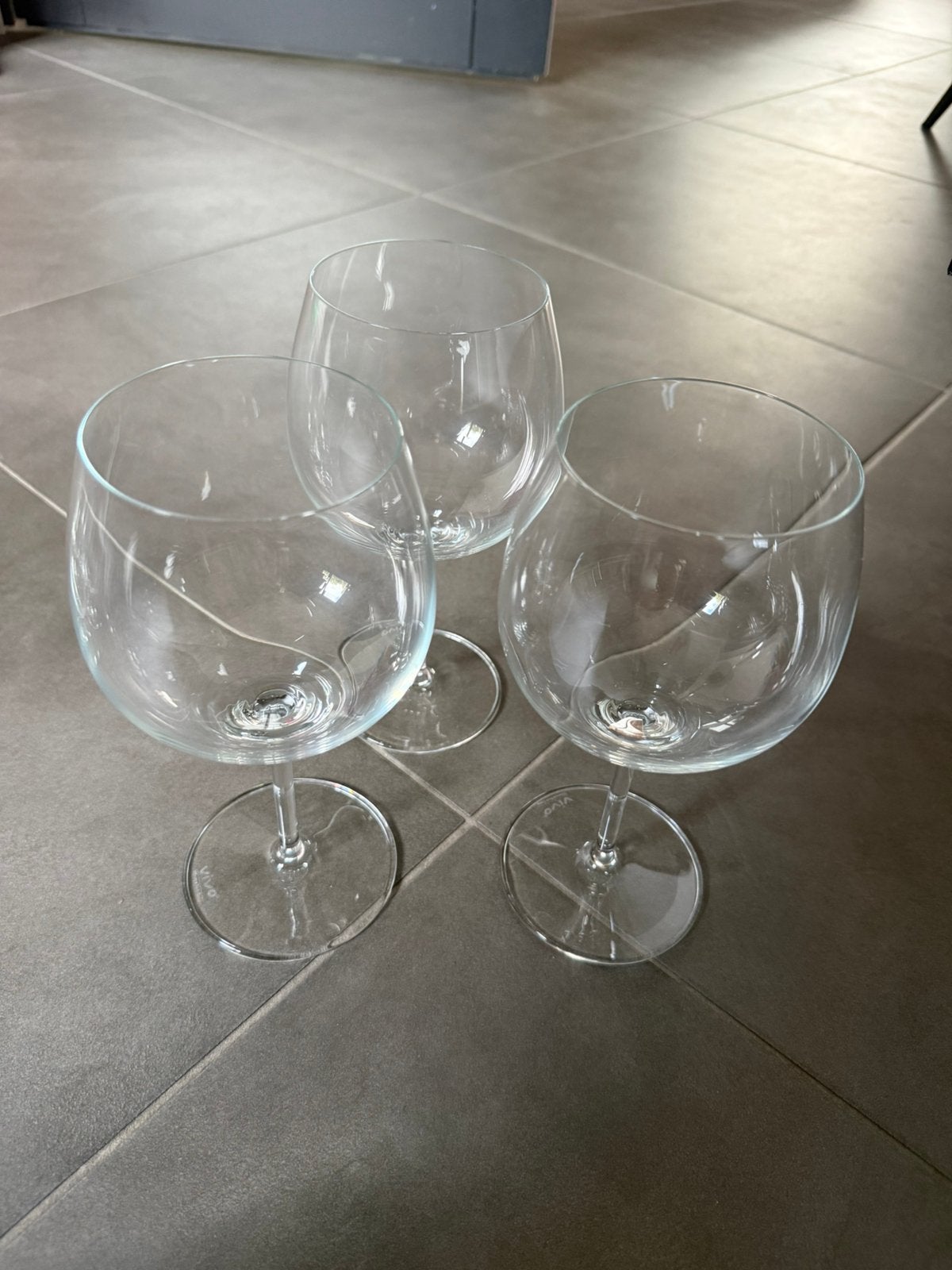 3 Vivo Gin Tonic glazen Villeroy & Boch, Ophalen, Zo goed als nieuw, Overige typen