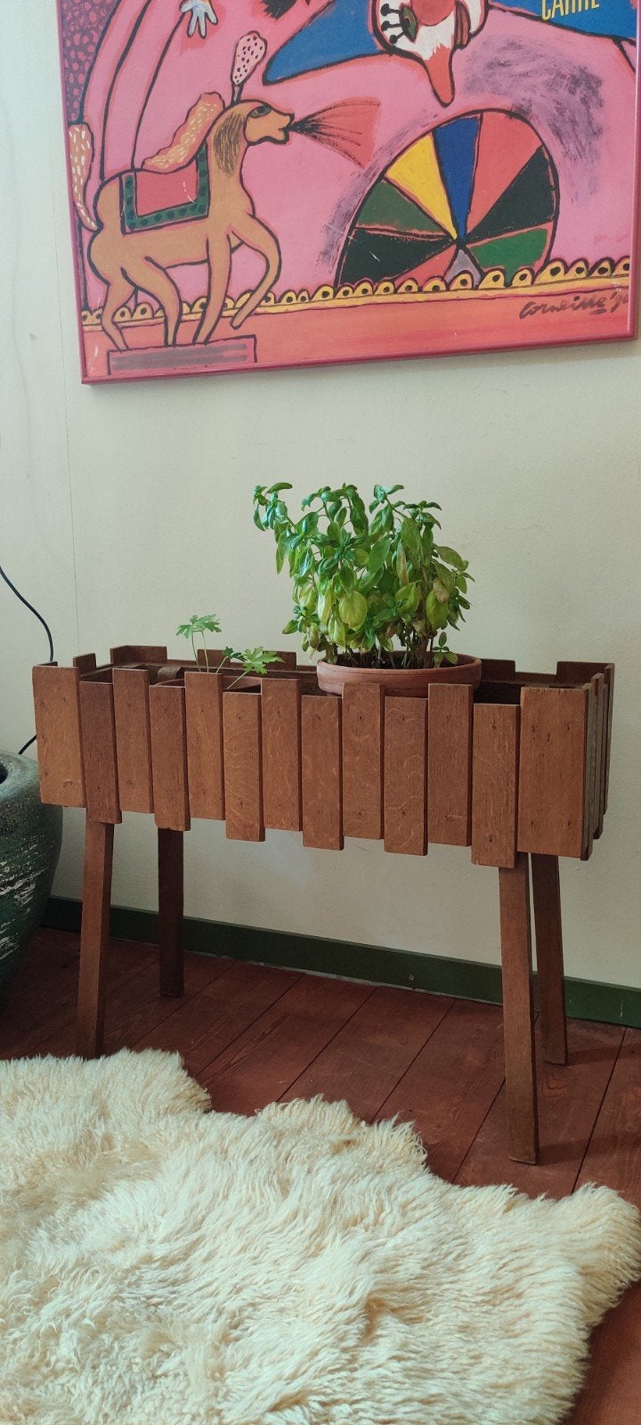 Mid Century plantenbak - jardinière, Ophalen