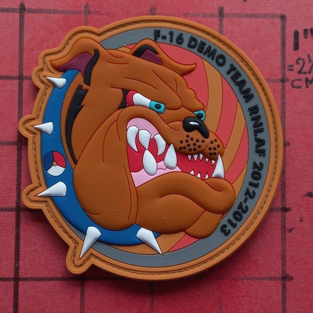 KLU PVC PATCH 312 SQN F-16 SOLO DISPLAY TERAM 2012-2013, Verzenden, Luchtmacht, Nederland, Embleem of Badge