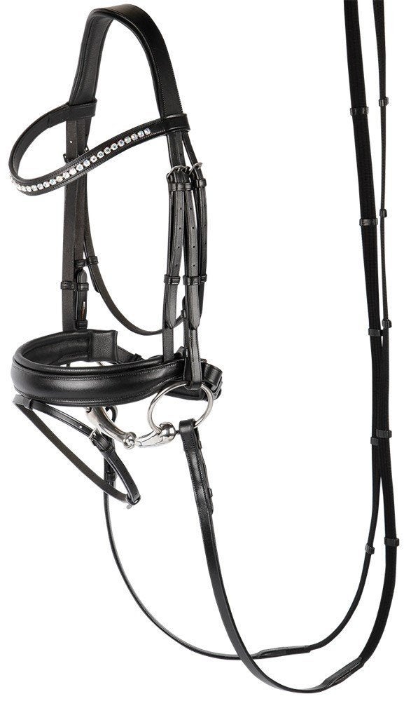Harry's Horse Leren Hoofdstel Allegro, Zwart, maat Full, Anatomisch gevormd, Hoofdstel, Harry's Horse, Nieuw