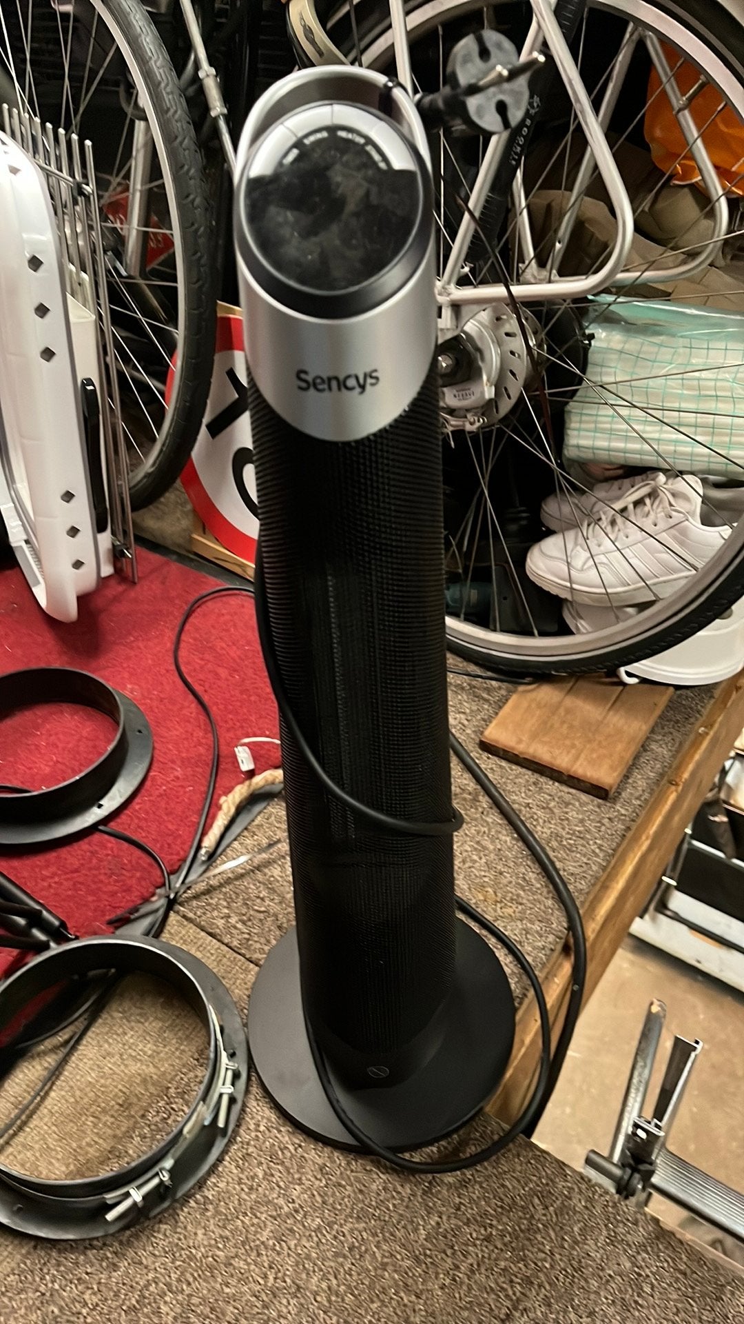 Keramische kolomkachel electrische kachel, 30 tot 80 cm, Kachel, Ophalen of Verzenden, Zo goed als nieuw