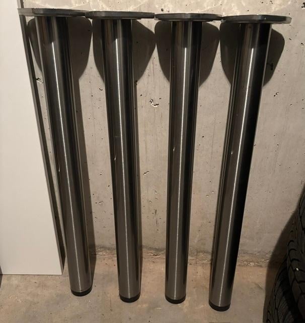 RVS tafelpoten, Huis en Inrichting, Ophalen, Tafelpoot, Minder dan 50 cm, 50 tot 100 cm