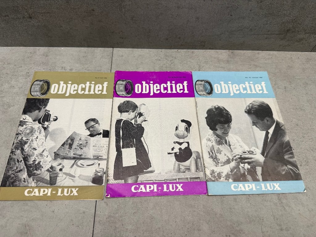 3x Tijdschrift Objectief 1962/1963 - 11477, Ophalen of Verzenden