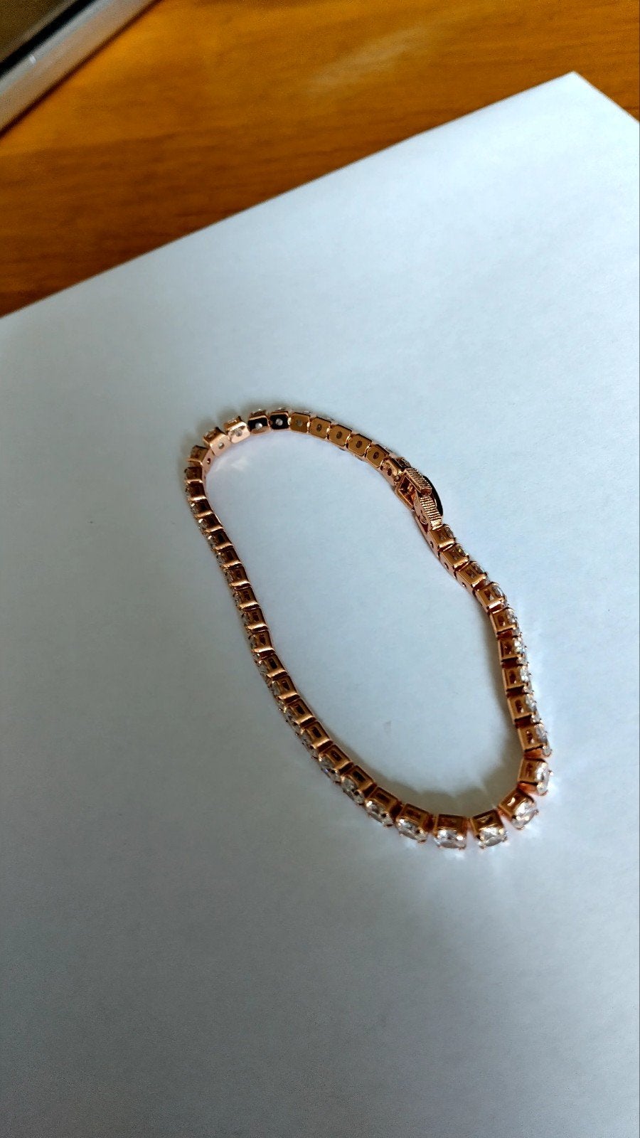 Schitterende rose  gouden armband gemerkt, Sieraden, Tassen en Uiterlijk, Armbanden, Ophalen of Verzenden, Nieuw