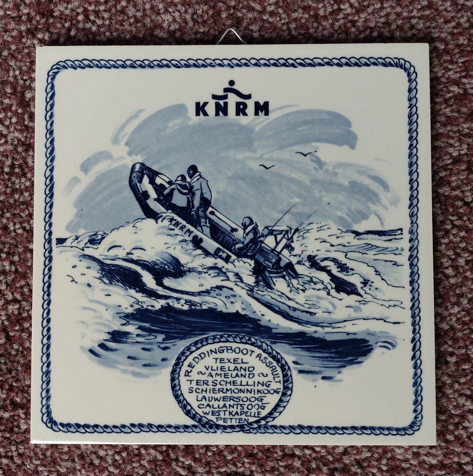 KNRM wandtegel., Antiek en Kunst, Ophalen of Verzenden