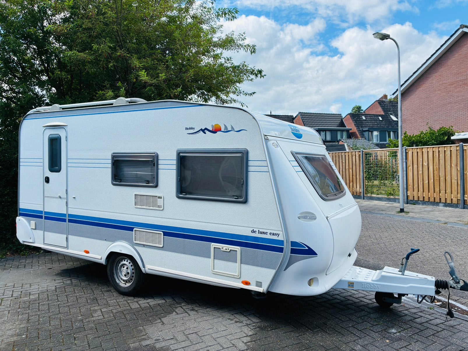 Hobby SF De Luxe Easy 440 2005, Caravans en Kamperen, Caravans, Vast bed, Hobby, Treinzit, Particulier