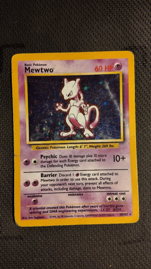 Mewtwo 10 Base | Pokemon kaart, Ophalen, Zo goed als nieuw, Losse kaart, Foil