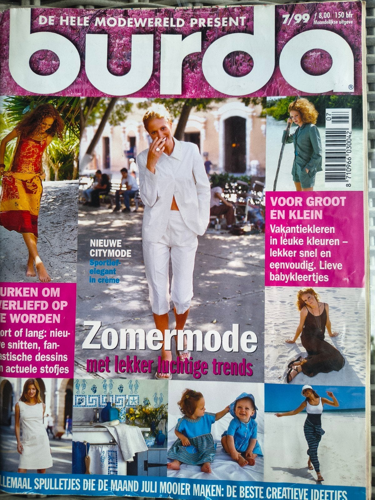 Burda juli 1999 naaimode - Zomermode met lichte trends, Ophalen of Verzenden, Gebruikt, Vrouw, Burda