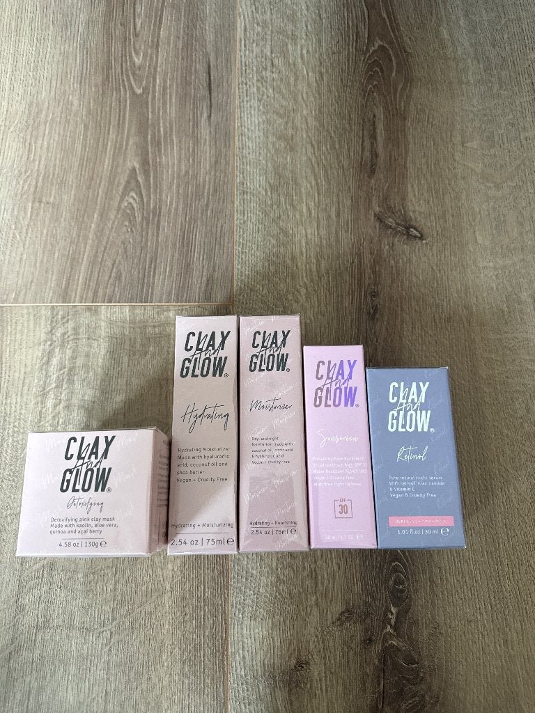 Clay And Glow – Nieuwe Skincare Set (alles in verpakking), Ophalen of Verzenden, Nieuw, Gehele gezicht