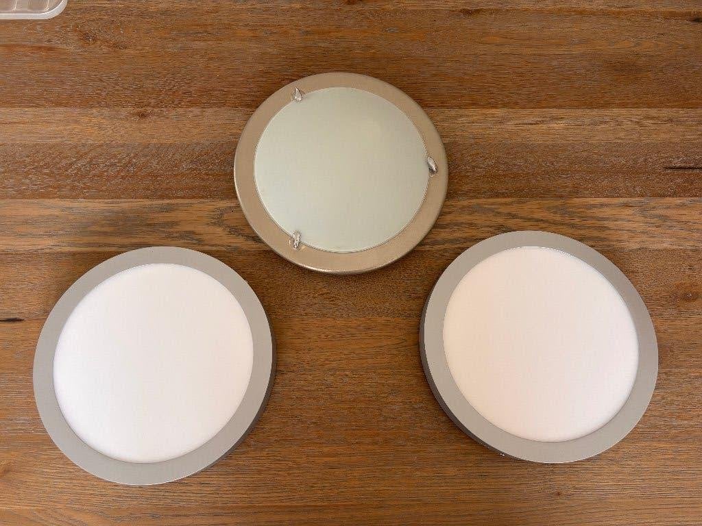 2x Paulmann LED plafonnière + IKEA plafondlamp, Huis en Inrichting, Lampen | Plafondlampen, Ophalen of Verzenden, Zo goed als nieuw
