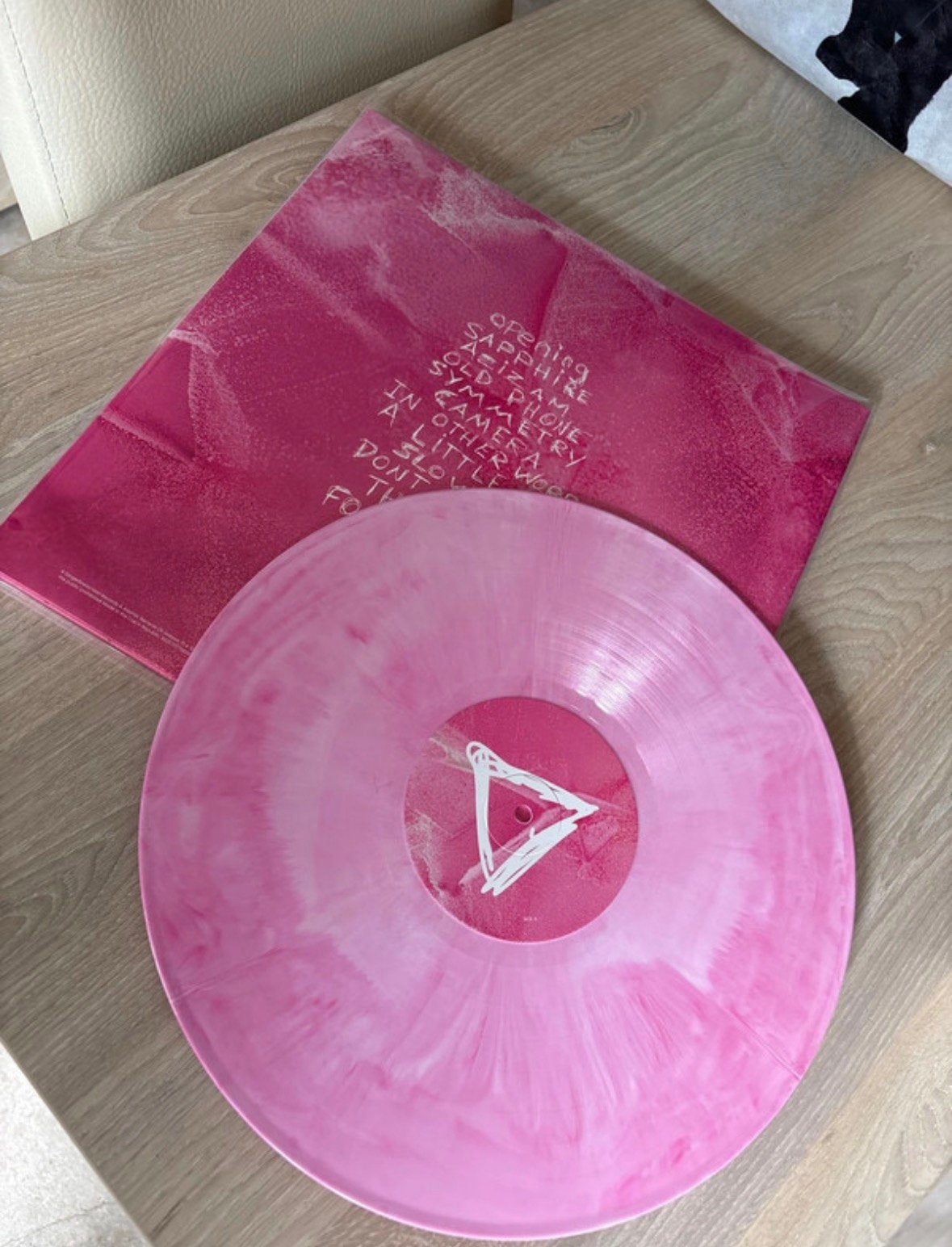 Lp Ed Sheeran ‘play’ - INDIES EXCLUSIVE marbled pink&white, Cd's en Dvd's, Vinyl | Pop, LP, Colored vinyl, Zo goed als nieuw, 12 inch
