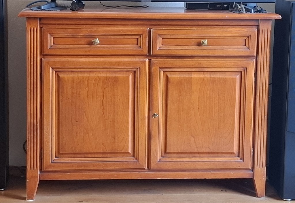 kersenhouten dressoir Klassiek, Ophalen, Gebruikt, 100 tot 150 cm, Klassiek