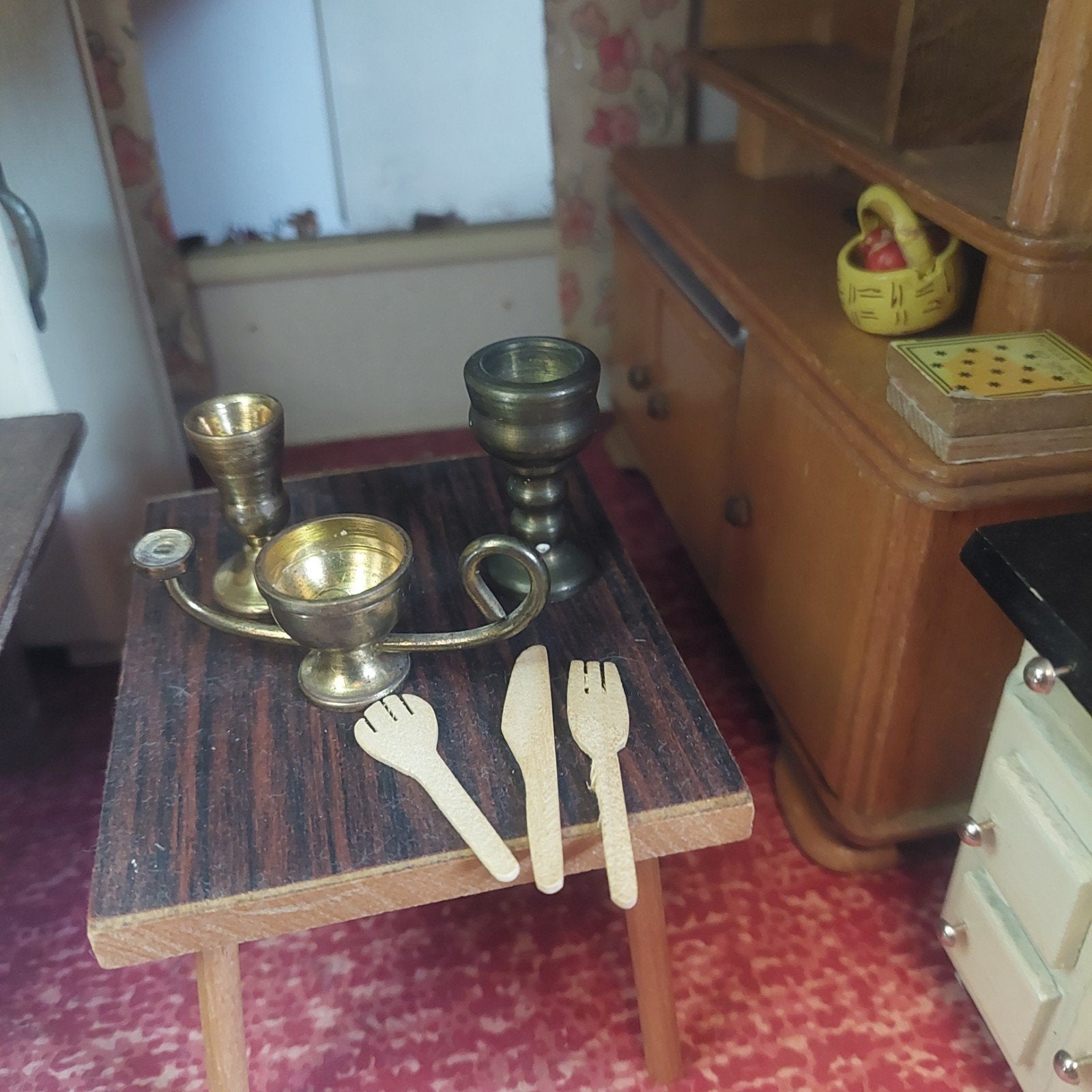 messing drinkbeker voor poppenhuis, Ophalen of Verzenden, Zo goed als nieuw, Poppenhuis