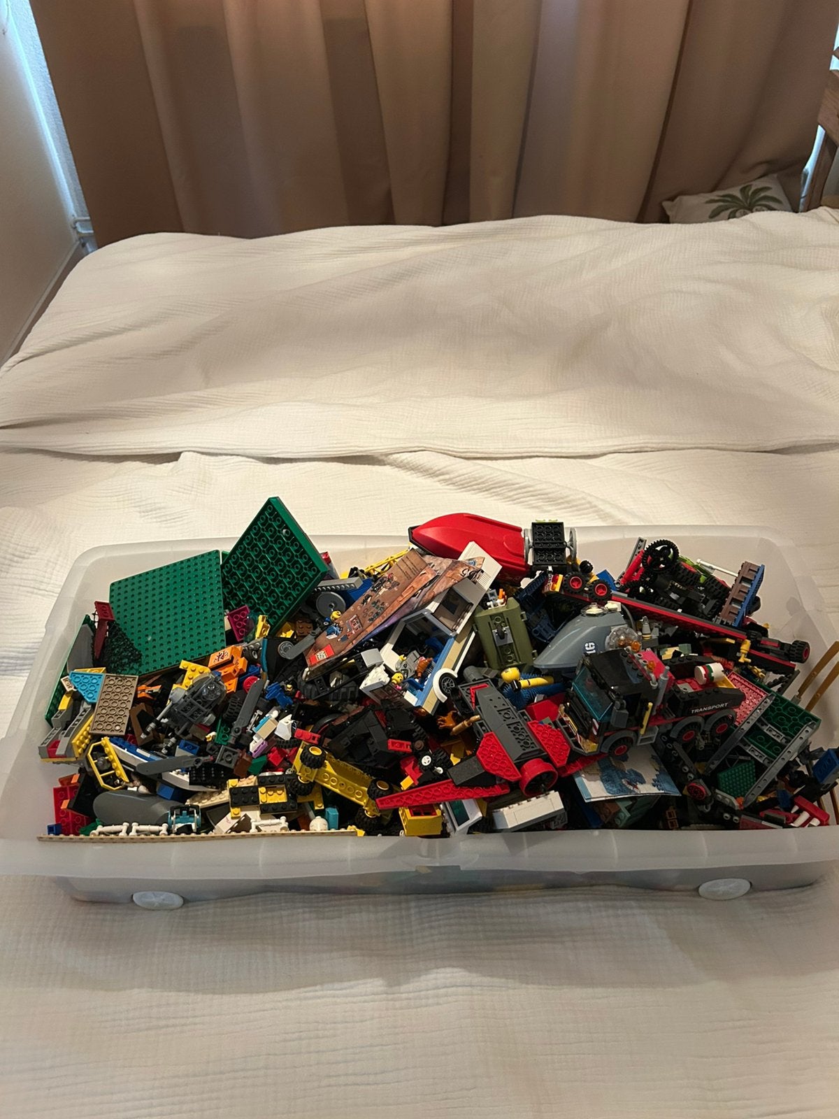 Lego bak, Ophalen, Zo goed als nieuw