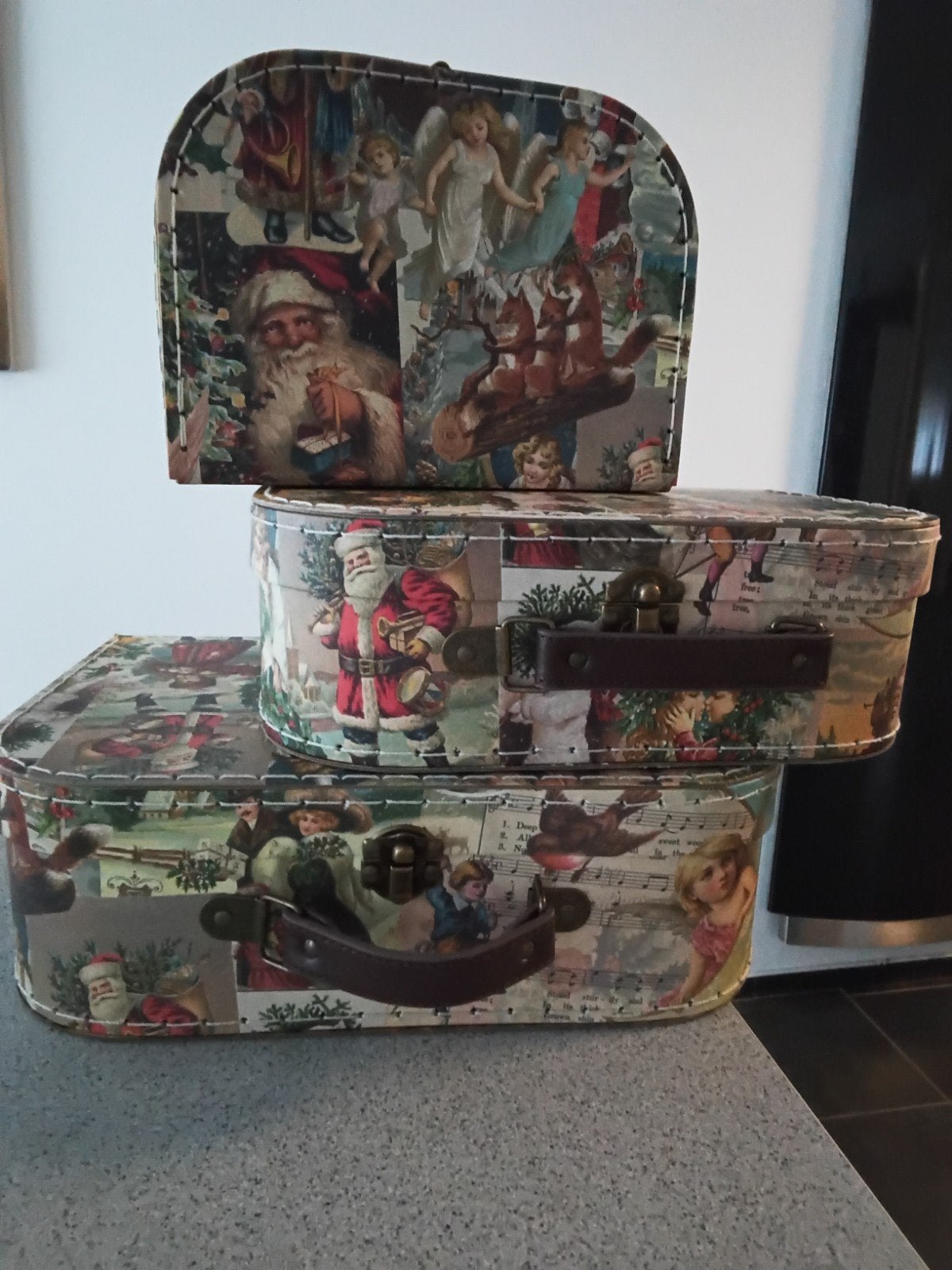 Sass&Belle kerst koffer set, Diversen, Ophalen of Verzenden, Zo goed als nieuw