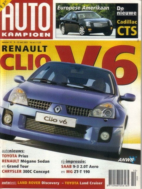 Autokampioen 10 2003 : Renault Clio V6 - Saab 9-3 2.0 Turbo, Ophalen of Verzenden, Gelezen, Algemeen