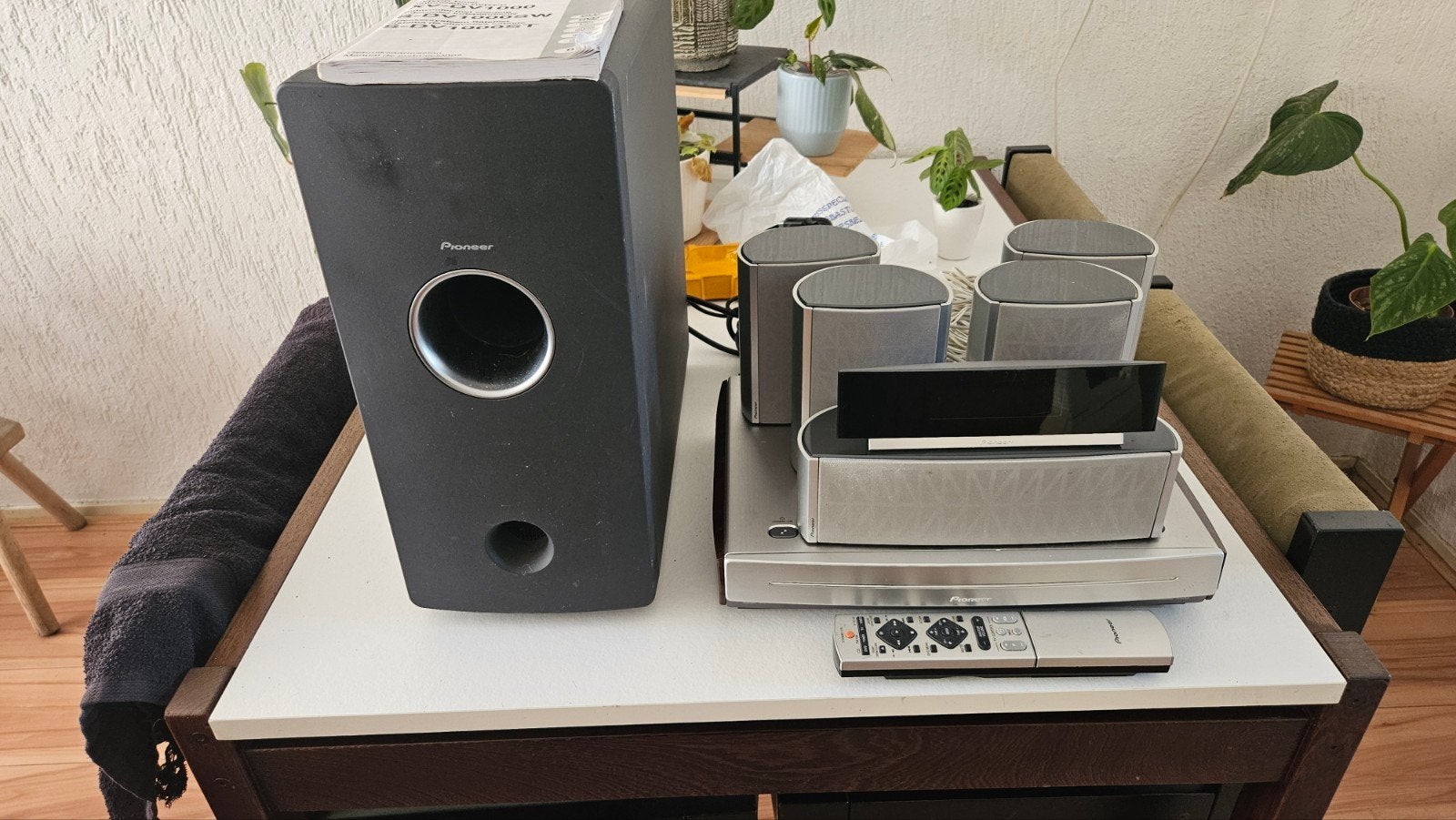 Pioneer DV1000 SW Home Cinema Set met DVD/CD Tuner, Gebruikt, Ophalen of Verzenden, Pioneer, 5.1-systeem